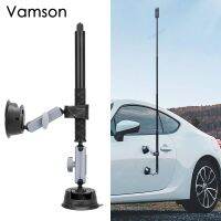 Vamson for GoPro Insta360 Car Suction Cup Holder with Double Ball Head Adapte and Aluminum Selfie Stick Tripod Car Accessories