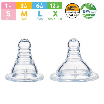Baby Puting Susu Soft Teat for Avent Natural Wide Neck Bayi Botol Silicon Nipple Anti Colic Pacifier Pupici BPA Free