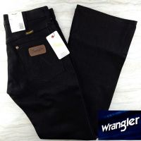 Wrangler ยีนส์ทรงขาม้าผ้าด้าน สี Black สินค้าใหม่ (กระดุม)