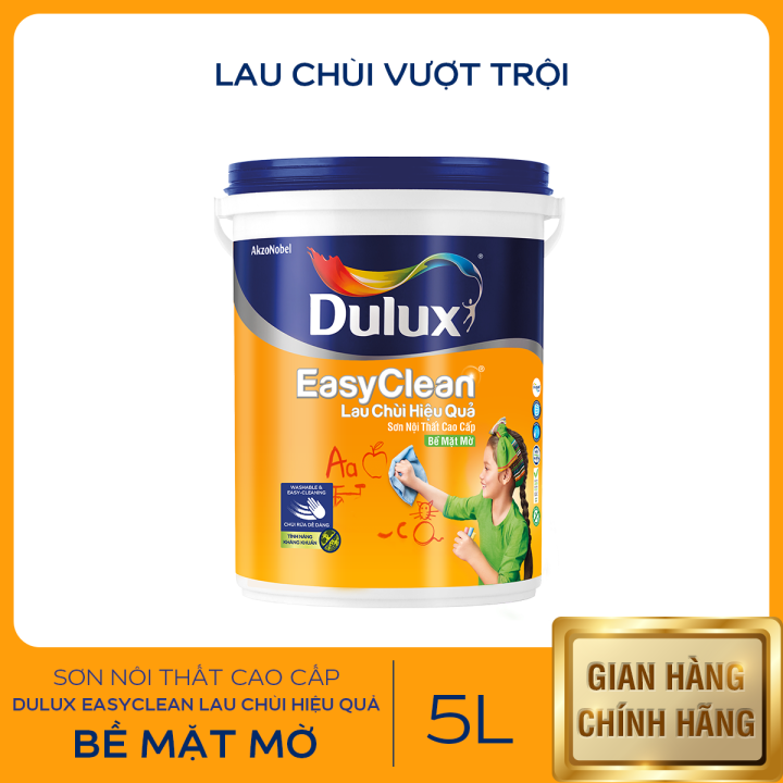 Sơn Nội Thất Cao Cấp Dulux Easyclean Lau Chùi Hiệu Quả Bề Mặt Mờ 5l Lazadavn 0816