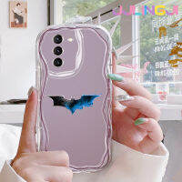 Jjlingji เคสปลอกสำหรับ Samsung Galaxy S21 FE S20พิเศษเคสแฟชั่น S21 FE ลายค้างคาวเคสมือถือกันกระแทกแบบใสนิ่มที่สร้างสรรค์เคสโปร่งใสลายกล้องถ่ายรูปซิลิกาเจลป้องกัน