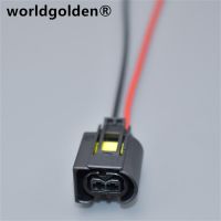 worldgolden  2 Pin 3.5mm female automotive Ignition coil wire connector Auto harness damper plug 9441292 50290937 for Benz Coils