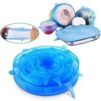 【hot】 6pcs Silicone Food Covers Refrigerator Keeping Caps Reusable Bowl Pot Cover ！