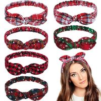 【LZ】ﺴ๑☍  Christmas Grid Headband Merry Christmas Decor For Home 2023 Christmas Ornament Natal Xmas Gifts Navidad Noel Happy New Year 2024