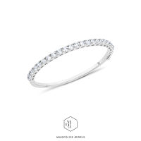 Maison de Jewels - Classic Pave Bangle กำไลเงิน โรสโกลด์ ทอง เพชร CZ ออกงาน ดีไซน์