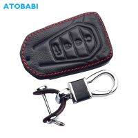 【cw】 Leather Car Key Case Remote Control Fobs Protector Cover For Isuzu New MU-X X Series DMAX D-Max X-Terrain Pickup 2020 2021 2022