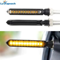 ✤ 1 Pair Yellow Flowing Water Blinker Light 12 LEDs Motorcycle Signal Lamp LED Turn Signals Light Universal