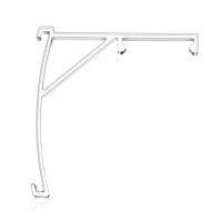 Valance Clips 3.5" Clear Plastic Vertical Blind Hidden Retainer Holder Installation Bracket Headrail Size 1.55" in Top