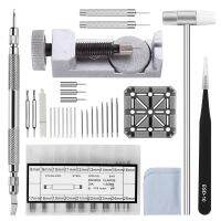 Watch Band Strap Tool Kit,98 In 1 Link Remover,Spring Bar Tool With Extra 72Pcs Pins,15Pcs Cotter Pin,1Pcs Holder,1Pcs Head Hammer,1Pcs Tweezers,1Pcs Glasses Cloth