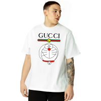 เสื้อยืดคุณภาพดี     Gucci เสื้อยืดแขนสั้น ผ้าฝ้าย พิมพ์ลาย แฟชั่นสําหรับผู้ชาย และผู้หญิง