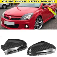 Cubierta De Espejo Retrovisor De Fibra De Carbono Para Coche Opel, Vauxhall, Astra H 2004-2013ครอบคลุม/