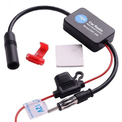 ◈❧ Practical FM Signal Amplifier Anti-interference Car Antenna Radio Universal FM Booster Amp Automobile Parts Gain More 25Db