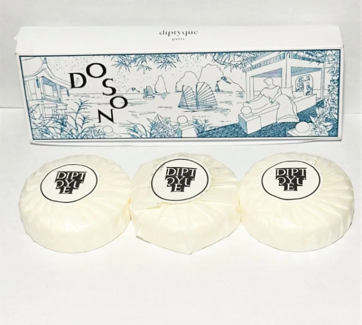Diptyque Limited Edition Do Son Perfumed Soap Set 3 x 1.7 oz *Imperfect