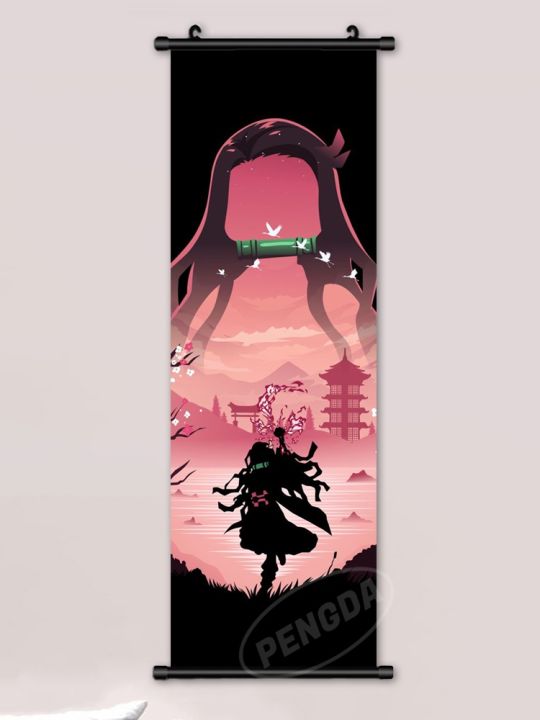 canvas-demon-slayer-hanging-painting-wall-printing-poster-room-nezuko-anime-pictures