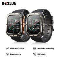 BOZLUN Smart Watch B60P นาฬิกาที่ทนทาน 1.83 นิ้ว 240 * 286 หน้าจอสัมผัสเต็มรูปแบบ 380MAH Smartwatch ผู้ชายและผู้หญิงกีฬากลางแจ้ง IP68 กันน้ำผู้ชายสมาร์ทนาฬิกา