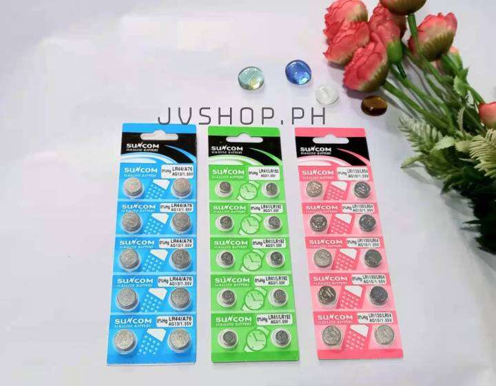 LR44 A76 AG13 / LR41 LR192 AG3 / LR1130 LR54 AG10 ALKALINE