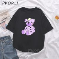 Lil Peep Bear T Men Cute Graphic Print Tshirts Streeetwear 90S Y2K Cotton Tee