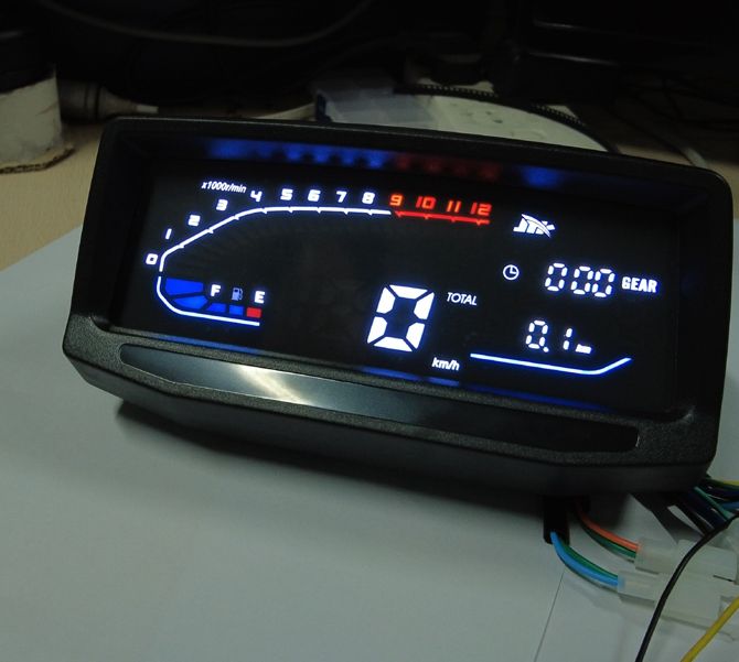 แผงหน้าปัดดัดแปลงสำหรับรถมอเตอร์ไซด์แผงหน้าปัดเครื่องวัดความเร็วดิจิตอลเหมาะสำหรับ-honda-glpro125-qiangjiang-lf150