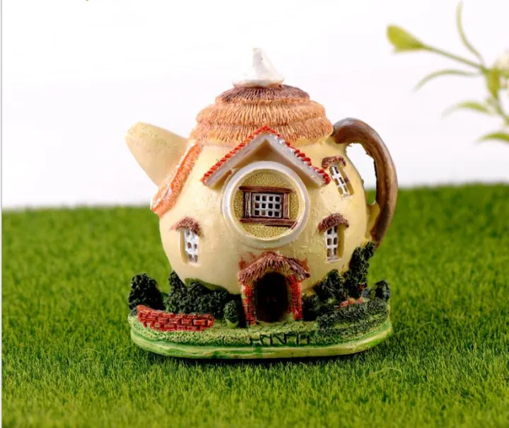 [HCM]Mô hình Nhà Ấm Nước trang trí tiểu cảnh sen đá terrarium. Lazada.vn