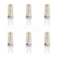 [HOT MAKXJWIGO 542] 6ชิ้น/ล็อต G9 LED ข้าวโพด220V SMD 3014หลอดไฟ Spotlight สำหรับโคมระย้าเปลี่ยน30W 40W 50W หลอดฮาโลเจน64LEDs 104 152LEDs