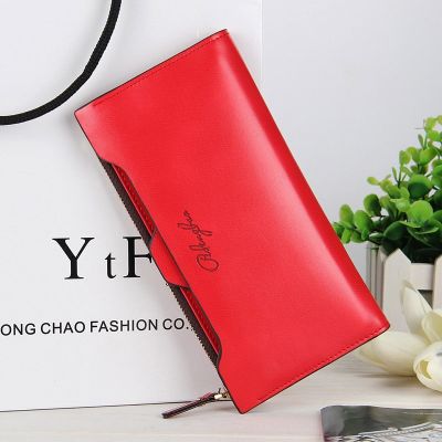 ZZOOI New Brand luxury long women leather clutch wallet and purse with removable card holder coin bag for woman
