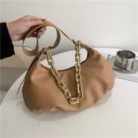 famous designer womens cloud bag Thick Gold chain Soft leather shoulder armpit bag female Shopper luxury hobos handbag