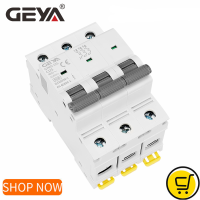 GEYA GYM9-125 3Pole MCB 80A 100A 125A Miniauture Circuit Breaker 3P กว้าง53.4มม. 400V Rc Curve