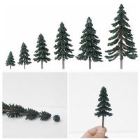 10/20/30Pcs 5-15cm Cedar Tree Green Scenery Landscape Model Cedar Trees for Train Track Building Model Layout Prop Nails  Screws Fasteners