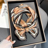 ✚▼ Luxury Brand Silk Skinny Scarf Women Hair Bands Fashion Headband Shawls Wraps Ladies Kercheif Neck Tie Female Foulard Bandana