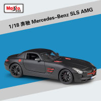 Maisto 1:18 Mercedes-Benz SLS AMG Sports Car Simulation Alloy Car Model Finished Collection Decoration Gifts