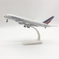 20ซม. โลหะ Air France AirFrance AIRBUS 380 A380 Airlines เครื่องบินรุ่น Diecast Air เครื่องบินรุ่นเครื่องบิน W Landing Gears #007