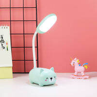 Kids Desk Lamp LED Cat Night Light Table Bedroom Decor office table college dorm Study Reading Book Office Gifts Pig Bear Animal