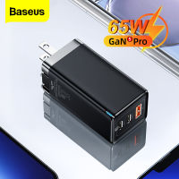 Baseus หัวชาร์จเร็ว 65W GaN5 Pro USB C Charger Quick Charge QC4.0 PD3.0 Type C Fast USB Wall Charger For iPhone 14 13 12 Pro Max Macbook Pro Samsung