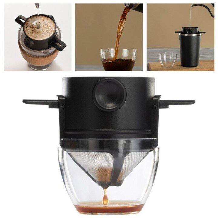 พร้อมส่งจากไทย-ที่กรองดริปกาแฟ-coffee-dripper-สแตนเลส-แบบพับได้-กรวยกรองกาแฟ-ที่กรองกาแฟแบบสแตนเลส-ดริปกาแฟ-ที่กรองกาแฟดริปแบบพกพา-พับได้-ดริปเปอร์สแตนเลส-รับประกันคุณภาพสินค้า