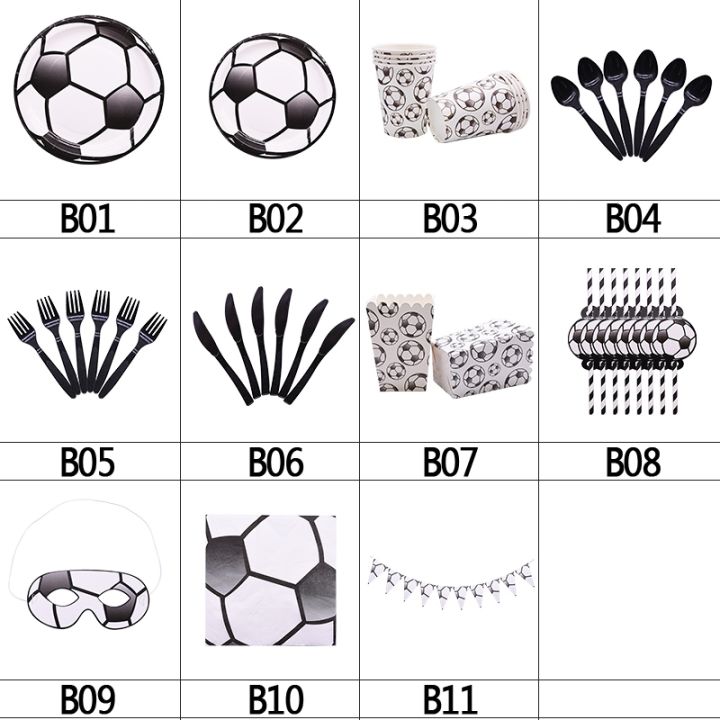 cw-soccer-football-birthday-decoration-theme-disposable-tableware-kids-boy