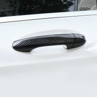 Car Styling Carbon Fiber Outer Door Bowl Handle Stickers Covers Trim For Mercedes Benz C E GLC Class W213 W205 X253 Accessories