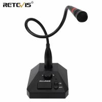 Retevis Aliunce SM01 Desktop Microphone For Walkie Talkie RT622 RT3S HD1 RA685 RT95 Two-Way Radio Handheld Mic 2Pin / Gp328plus