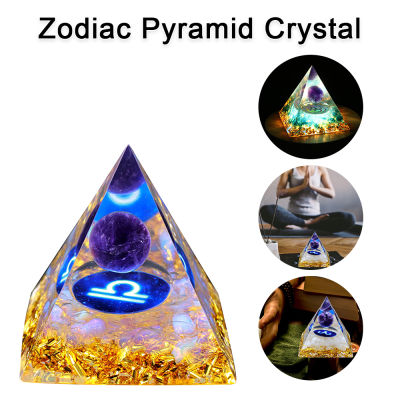 【คลังสินค้าพร้อม】Zir Mall Original หินธรรมชาติคริสตัล Organite พีระมิด Amethyst Peridot Energy Generator Reiki Chakra Lucky Healing สมาธิเครื่องมือตกแต่งบ้าน