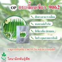 เมล็ดพันธุ์กระเจี๊ยบเขียว 9062 ตรา ใบไม้  ขนาด 1 กก. จำนวน 1 ซอง จาก ไดนามิคพันธุ์พืช Okra seeds (9062) 1 kgs  by Dynamic Seeds