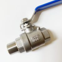 1/4 3/8 1/2 3/4 1 2 BSPT Female To Male Thread 304 Stainless Steel Full Port Ball Valve Heavy Duty Water Gas Oil