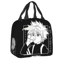 ♗♈❀ Hunter X Hunter Portable Lunch Boxes Leakproof Killua Zoldyck Cooler Thermal Food Insulated Lunch Bag Kids School Children