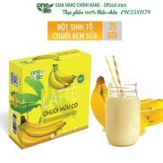 Hộp 25 gói Bột hòa tan uống liền Kem Sữa Chuối Latte thơm ngon