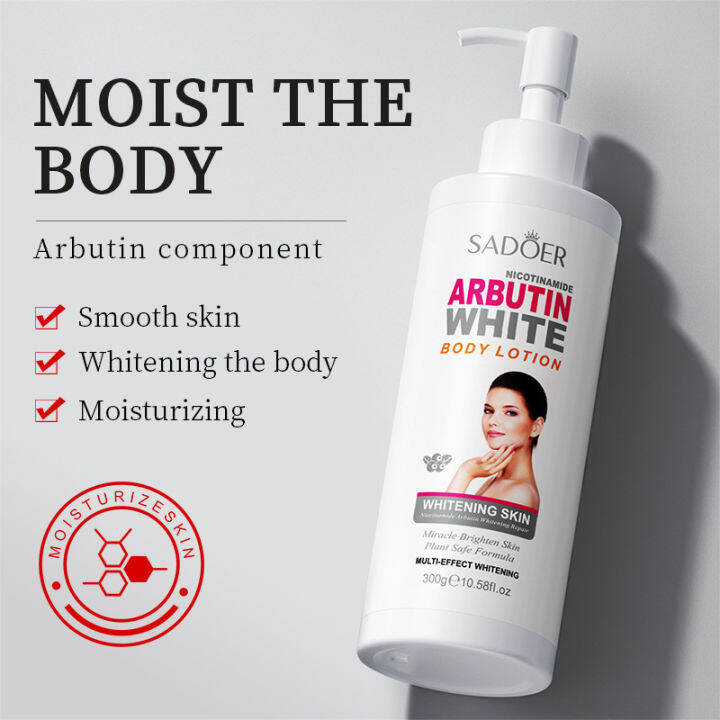 SADOER Niacinamide Arbutin Whitening and Softening Body Lotion 300g