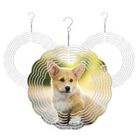 10 Inch Sublimation Wind Spinner Blanks 3D Wind Spinners Hanging Wind Spinner for Indoor Outdoor Garden Decoration