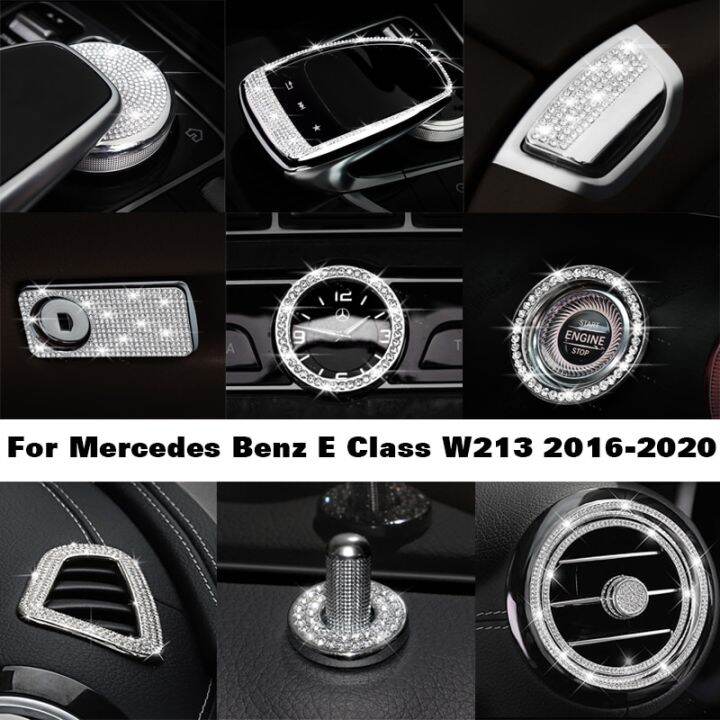 สติกเกอร์เพชรสำหรับ-mercedes-benz-e-class-w213-e200-e300การตกแต่งภายในเพชรสติกเกอร์รถตกแต่งรถเครื่องประดับ