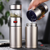 ONEISALL Thermos Mug With Tea Insufer For Office 570ml Stainless Steel Thermal Bottle Thermocup Tea Vaccum Flasks