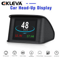 EKLEVA P10 HUD OBD2 Head-Up Display จอแสดงผล OBD On-Board คอมพิวเตอร์ Auto รถ Speedometer GPS Overspeed Alarm การใช้เชื้อเพลิงดิจิตอลอุณหภูมิ