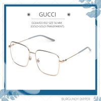 กรอบแว่นตา GUCCI รุ่น GG0445O 002 SIZE 56 MM. (GOLD-GOLD-TRANSPARENT)