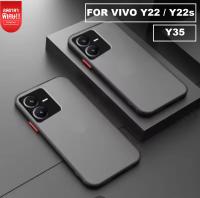 Case Vivo Y22 Y22s Y35 Case Slim HYBRID Soft สำหรับ เคส Vivo Y35 เคสวีโว่ เคสโทรศัพท์vivo Y22s เคสมือถือ เคสขอบสี เคสกันกระแทก เคสขอบสีกันกล้อง