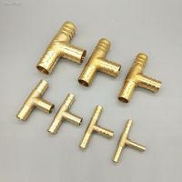 ◎✇▥ T way T-Shape Brass Barb Pipe Hose Fitting 3 way connector For 4mm 5mm 6mm 8mm 10mm 19mm hose copper Pagoda Water Tube Fittings